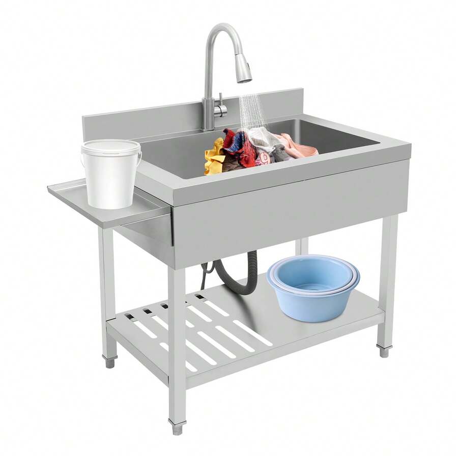 YUNRUX Kitchen Sinks - Silver - View 1