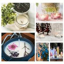 50/100/200/500pcs Sumbu Lilin Teh 2.6cm (1in) Tanpa Asap Inti Kepang Lilin Kedelai Aksesori Kerajinan Kit Pembuatan Lilin Aromaterapi Alat DIY - 2,6 cm - View 4