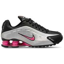 Nike Shox R4 GS 'Black Metallic Silver Pinksicle' Kid's -CW2626-006 | Cross-Training Ready, Supportive Fit - 黑銀粉 - 查看 2