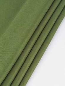Casual Elegant Winter Scarf 150g With Fringes - Verde Musgo - 查看 7