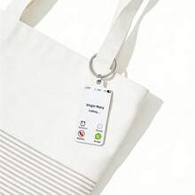 1pc Double-Sided UV Printed Virgin Mary & Jesus Call Keychain, Metal Material Unisex Key Ring, Fashion Accessory & Gift - Multicolor - View 11