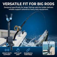 Anti-Slip Durable Portable Large Fishing Rod Holder Accessory - Multicolor - View 11