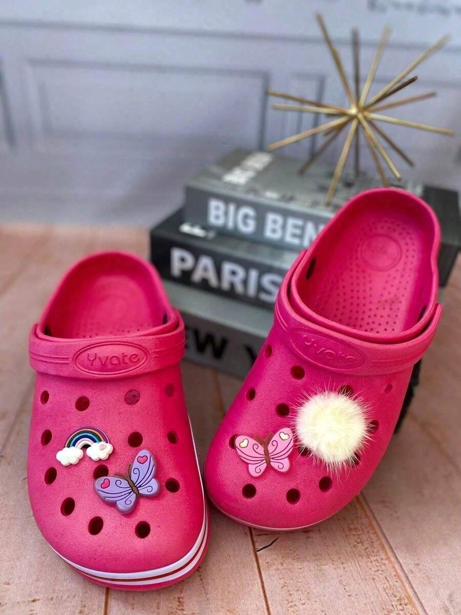 Calçado babuche yvate croco personalizado 4 botons - Pink - Visão 1