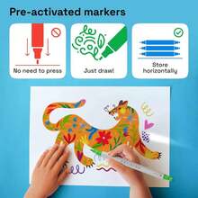 ARTISTRO 2 White Dual-Tip Acrylic Paint Pens - Multisurface Markers For Glass, Rock, Fabric, Wood, Plastic &Amp; More - 5mm Dot + 1mm Fine Tips - ColorI - 查看 2