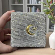 奢华复古水钻手链首饰盒，多功能首饰盒，中秋节生日礼物盒 - 彩色 - 查看 5