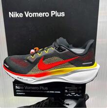 Nike 男子AIR ZOOM PEGASUS 41飛馬運動公路跑鞋 - 黑色/紅色/橙色 - 查看 2
