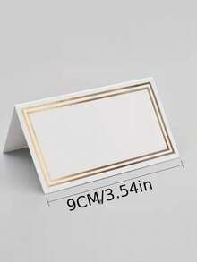 20张空白铂金箔席位卡，适用于宴会、预留座位、母亲节、感恩节、派对、生日、节日、洗礼、乔迁之喜、婚礼和周年纪念日 - 均碼 - 查看 8