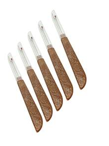 Brown Handle Manual Seam Ripper With Sharp Blade And Protective Cap, Ergonomic Grip And Safety Protection, Precision Removal Of Various Fabric Stitches, Correcting Sewing Errors, Opening Clothing Seams, Suitable For Cross Stitch Embroidery Modification, Patchwork Creation, Fabric Upcycling DIY - Thread Remover - View 12