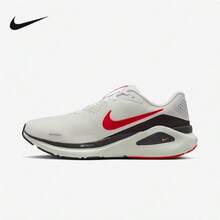 Nike 男鞋新款Structure 26運動支撐穩定公路訓練跑步鞋 - 白色/紅色/黑色 - 查看 10