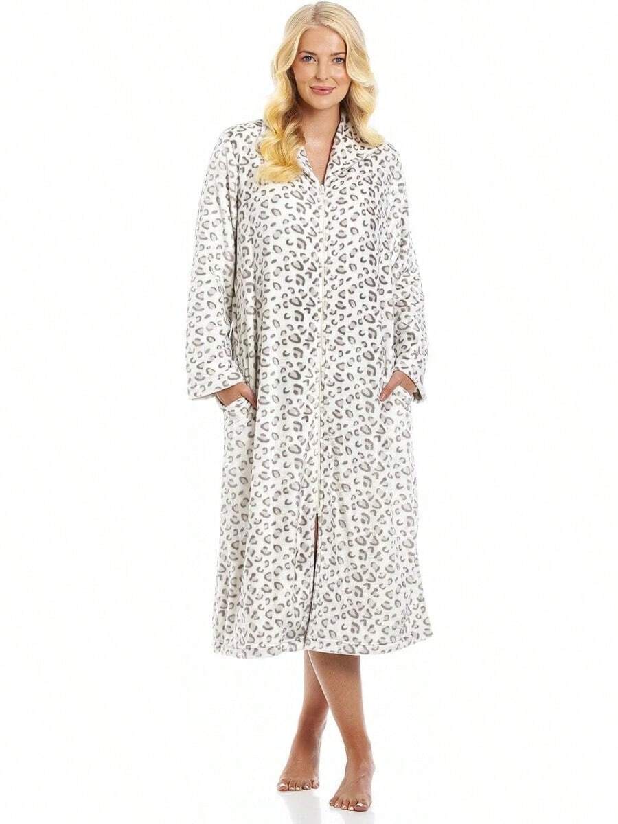 Bathrobe - Beige Animals - View 1