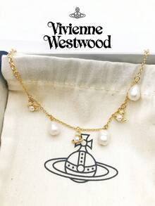 Vivienne Westwood Emiliana Collection Irregular Baroque Simulated Pearl Bracelet Gold Tone, Brass - 金色 - 查看 6