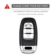 غطاء مفتاح السيارة السيليكوني 3 أزرار لأودي A4 A5 A6 A7 A8 Q8 Q5 S6 S7 S5 S4 RS6 RS7 حماية للتحكم عن بعد بدخول السيارة بدون مفتاح - أسود - مشاهدة 2