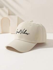 1pc Men's Embroidered "Goodvibes" Baseball Cap, Streetwear Casual Hat For Spring/Autumn Outdoor, Travel, Beach Vacation,Summer - Baseball Cap - View 18