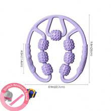 7 滚轮普拉提肌肉放松滚轮，身体及腿部按摩滚轮，抗橘皮组织按摩工具，瑜伽训练器材（含弹力带） - 彩色 - 查看 10