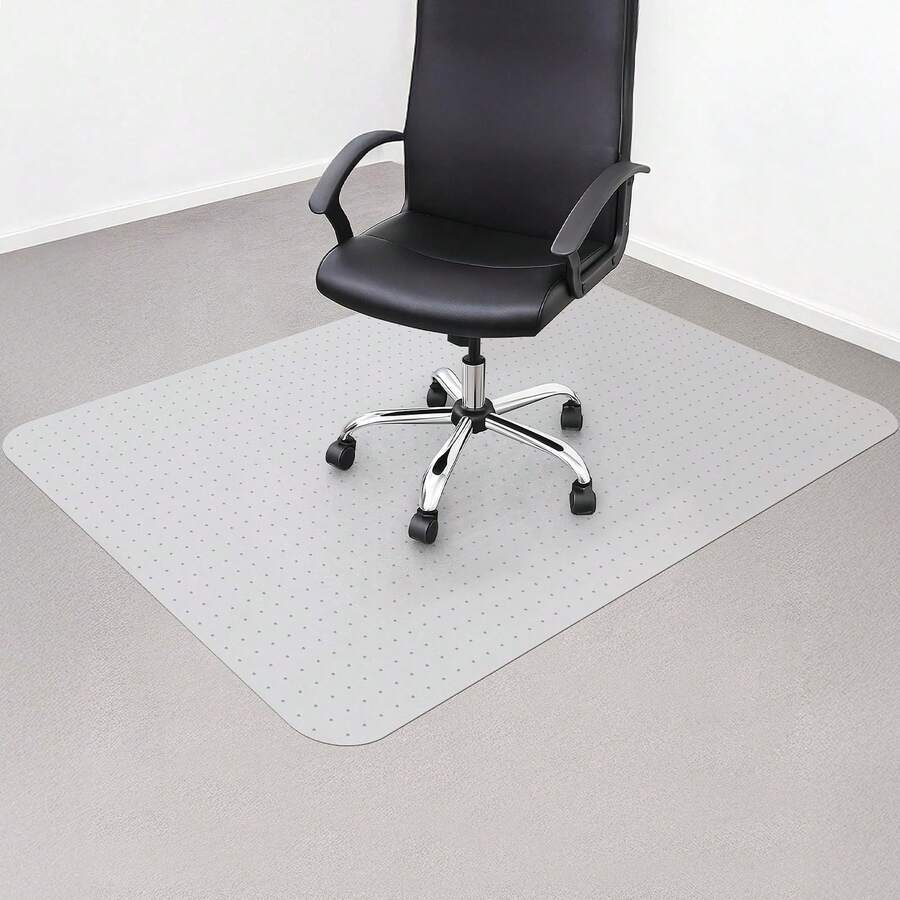 PVC Office Chair Mat, Non-Slip Floor & Carpet Protector For Desk Chairs, Heavy Duty Floor Mat For Home Office - 120x150cm - 查看 1