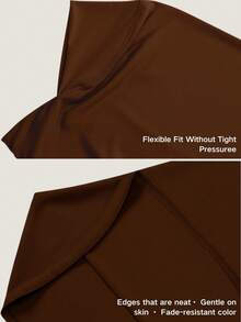 1pc Girls' Amira Headscarf, Girls' Shawl, Children's Headscarf, Quick-Wear Headscarf, Christian Knit Cap, Girls' Robe, Muslim Turban, No Pins Needed, Soft Breathable Stretchy Fabric, Easy To Wear Islamic Scarf, Christmas Gift, Daily Wear - 1PC - View 6