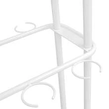 kangten Champagne Holder Wine Glass Stemware Rack Champagne Flute Holder With Wheels UK - White - View 3