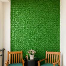 Muro Inglês 50 x 50 Jardim Vertical Artificial Ficus Painel Verde Decorativo - Muro verde - Visão 2
