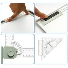 Adjustable Angle Drawing Board With Parallel Motion Ruler, Art Table For Students, Architects, Engineers & Artists - A4 - View 5