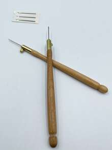 1pc French Embroidery Hook, 3 Interchangeable Heads, Suitable For Pearl Embroidery, Sequin Embroidery, French Dimensional Embroidery, Crafting Sewing Tools - French Crochet - View 4