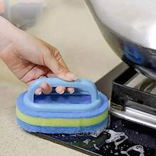 1pc Bathroom Cleaning Brush, Scrub Bathtub, Sink, Tile, Floor With Handle And Sponge - Cleaning Brush - View 7