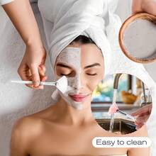 Conjunto de 1/3/5/10/20 pincéis em formato de leque para máscara facial, macios e ideais para maquiagem, incluindo ferramentas para aplicação de máscara de argila, creme, iluminador e contorno. Perfeito para mulheres e esteticistas. Ótimo para presentear! - Multicolorido - Ver 7