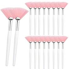 1/3/5/10/20pcs Fan-Shaped Makeup Brushes, Face Mask Application Brushes, Soft Cosmetic Skincare Tools, Acid Brushes For Beauticians, Suitable For Mud Masks, Toners, Creams, Spa Skincare Tools - Multicolor - View 14