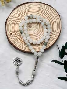 1件经典简约仿玉石45珠手链念珠，适合男士日常佩戴 - 多色 - 查看 2