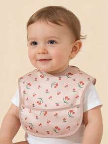 1pc Baby Sleeveless Bib, Infant Feeding Smock Apron To Prevent Stains - Multicolor - View 2