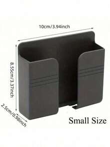 1 pieza Soporte para teléfono montado en la pared sin adhesivo, caja de almacenamiento de escritorio, soporte de carga para control remoto montado en la pared - Multicolor - Ver 11