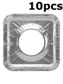 10/20/30片装铝箔防溅垫，防油炉灶垫，厨房防污垫，燃气灶罩 - 彩色 - 查看 16