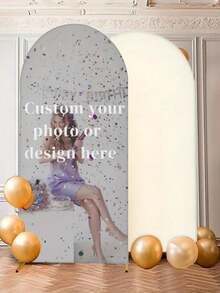 Customizable Arch Background With Arch Frame - Customizable Text/Graphics, Flexible Arch Doorway Suitable For Birthday, Wedding, Party - Durable Polyester Fabric, Easy Installation, Multiple Arch Sizes For Indoor And Outdoor Use - Multicolor - View 8