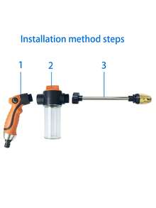 Expandable Garden Hose, Retractable Design, With Long Handle Foam Gun, Multi-Mode, Gardening Tool - C - View 9