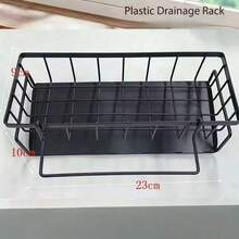 1 件 ABS/不锈钢水槽沥水篮、厨房海绵架和毛巾架、带毛巾架的浴室收纳篮、厨房用品，打造极致厨房效率，打造舒适秋冬风格 - 1PC - 查看 13