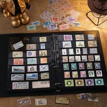 OUR ADVENTURE BOOK 10-Page Stamp Album, Transparent PVC Loose-Leaf Album For Stamps, 9-Ring System, Blank Grid Pages (Can Be Added For Stamp Storage), Suitable For Philatelic Enthusiasts. Cover Not Included. - 黑色 - 查看 5