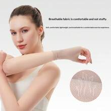 1pc Knitted Elastic Compression Wrist Brace, Sports Palm Protector, Breathable 4-Way Stretch Compression Wrist Wrap, Suitable For Badminton And Mouse Hand - Multicolor - View 4