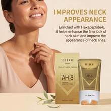 3Pcs , Neck Firming Massage Cream with Roller, Women's Neck Firming Cream, Accelerates Absorption, Firming Moisturizing Massage Cream, Contains Glycerin and Ceramides, Neck Care Cream, Hydrates and Repairs to Reduce Fine Lines, Wrinkles, and Neck Creases, Reveals Healthy Radiance and Youthful Glow, Deeply Hydrating Skincare, Light Beige, Suitable for All Skin Types / Rollerball Design / Christmas Gift / Women's Birthday Gift - Crema para el cuello - Ver 2