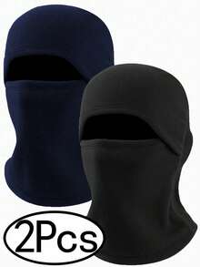 Bộ 2 món gồm mũ trùm đầu và khẩu trang bằng vải lông cừu, khẩu trang trượt tuyết unisex cho mùa đông, khẩu trang che kín mặt ấm áp cho mũ bảo hiểm xe máy, khẩu trang trượt tuyết thấm hút mồ hôi và chống gió cho thời tiết lạnh. - A - Xem 7