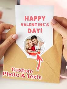12/24/40pcs Customized Wedding Stickers - 1.97 Inch Personalized Thank You Labels With Photos And Text, Perfect For Engagement, Wedding Reception Decor And Gift Sealing, Ideal For Wedding Favors, Party Decorations, Wedding Party Gifts, Personalized Gifts - Multicolor - View 7