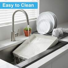 Pull Out Cabinet Organiser, Adjustable Kitchen Cupboard Storage Rack, No Drilling Or Nailing Required - White - 35cm - View 5