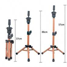 Mini Adjustable 23-Inch Wig Stand Tripod - 5 Colors High-Quality Metal, Portable Foldable Design, Suitable For Mannequin Head, Professional Wig Making And Styling - View 15