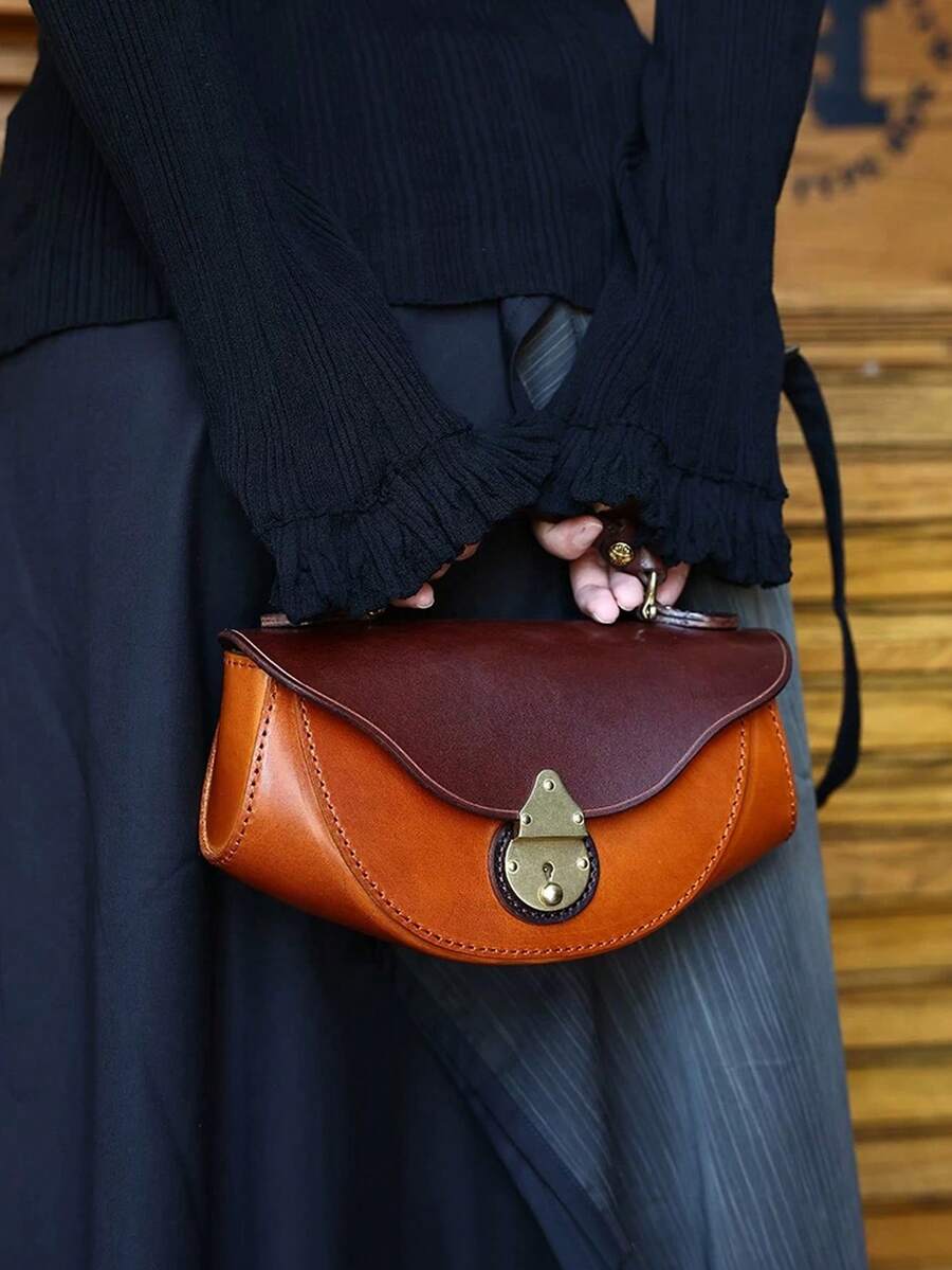 2026 New PU Material Boat-Shaped Bag, Shoulder Crossbody Bag, Portable Ins Style