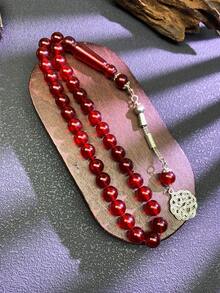 1串33颗10毫米中东阿拉伯祈祷念珠手链，塔斯比赫，开斋节最佳礼物 - 彩色 - 查看 6