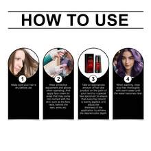 EELHOE 200ml Hair Dye Shampoo Gentle Long Lasting Natural Coloring Moisturizing Fluffy Easy To Use Temporary Hair Color Diy Hair Dye Shampoo Hair Care Suitable For Women Men, Women's Day, Mother's Day, Father's Day, Hair Dye Products - 紅色 - 查看 7