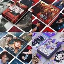 55张/92张/30张 Kpop（JK Jimin V J-Hope RM Jin Dynamite/FESTA）、Kpop（Vicky）、SKZ（DO IT）、BABYMONST、AESPA、KATSEYE、DILE、I.VE、TWICE、NMIXX 明星周边收藏卡套装 - 手工相册套装，K-pop 生日礼物，BLINK 粉丝专属收藏卡，带展示盒 - 彩色 - 查看 1