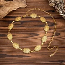 1 chiếc thắt lưng phong cách cao bồi miền Tây Boho Punk, phụ kiện thời trang, thắt lưng nữ hình bầu dục với khóa hoa rỗng, thích hợp để trang trí bánh, phối cùng váy, đi làm hàng ngày, dự tiệc, gặp gỡ bạn bè, ăn tối trong kỳ nghỉ, dạ hội, liên hoan âm nhạc. Cũng có thể làm quà tặng cho bạn bè, gia đình, mẹ, bạn gái, nhân dịp sinh nhật, Ngày Valentine, Ngày của Mẹ. - nhiều màu - Xem 7