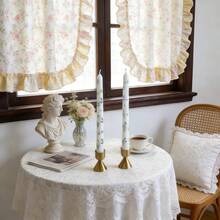 2支欧式印花长蜡烛，植物印花长蜡烛，9.84英寸长香氛蜡烛，无烟大豆蜡烛，适用于餐厅、酒店、客厅、卧室 - 2pcs - 查看 6