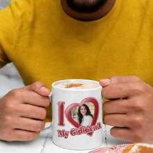 كوب مخصص بصورة حب للزوجين مع نص إنجليزي "أحب فتاتي"، كوب مخصص بصورة شخصية، هدية فريدة للأزواج، للمرأة وعيد الحب، مناسب للأزواج - متعدد الألوان - مشاهدة 6