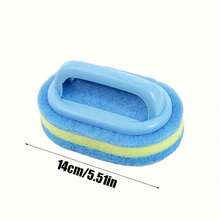 1pc Bathroom Cleaning Brush, Scrub Bathtub, Sink, Tile, Floor With Handle And Sponge - Cleaning Brush - View 4