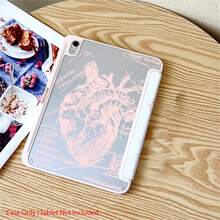 1 Pc Anatomical Heart Sketch Stand Protective Tablet Case - Ideal For Medical & Dark Academia Style Enthusiasts,Folio Tablet Case With Pen Holder Compatible With 10.9/10.2/ Air 5th Gen/Pro11/10th/9.7/Air 2/ (7th Gen)/ (8th Gen)/ Air 4/5/ Pro 11/ 10th Generation 10.9-Inch 2022 Smart Case/ Air 13(M3 2025)/ Air 11(M3 2025)/ Air 11(M3 2025)/ 11(A16 2025), Auto Sleep/Wake Function - Multicolor - View 6
